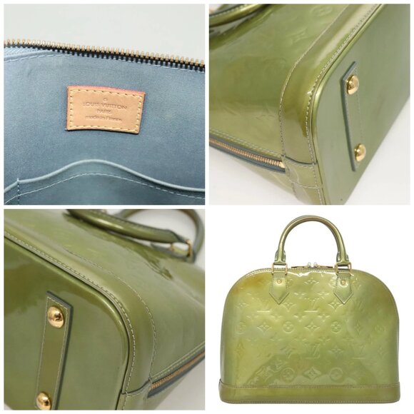 LOUIS VUITTON Monogram Vernis Alma PM Hand Bag Jivre - Picture 12 of 15